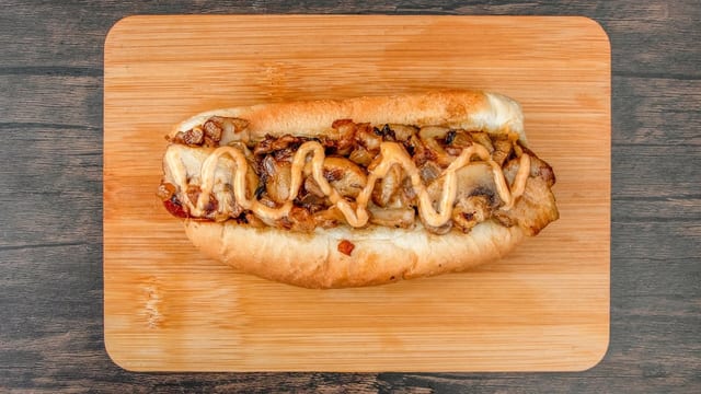 Mushroom Swiss Dog.